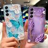 For Samsung Galaxy A17 5G Case SM-A176B New Cat Butterfly Painted Cover Soft Slim Phone Case For Samsung A17 A 17 5G Fundas Bags