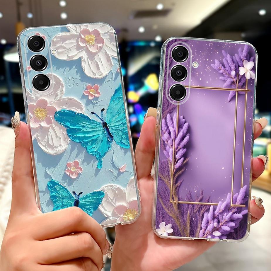 For Samsung Galaxy A17 5G Case SM-A176B New Cat Butterfly Painted Cover Soft Slim Phone Case For Samsung A17 A 17 5G Fundas Bags