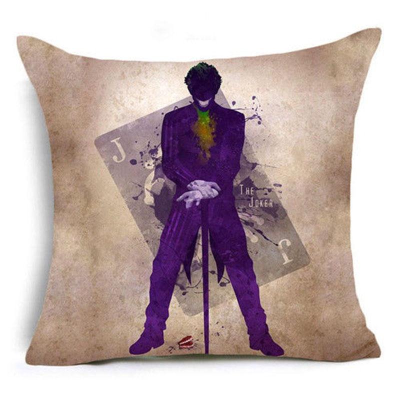 Luxuriöser 18'' Harley Quinn Joker Polyester-Kissenbezug für ultimative Heimdekoration