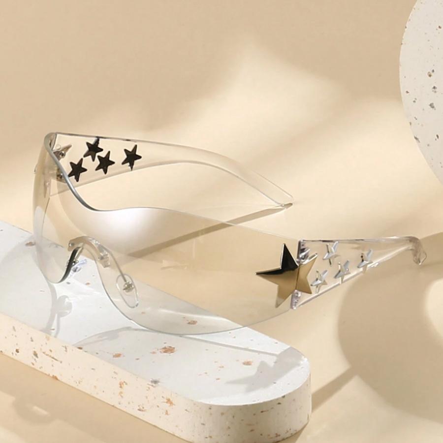 Fashion Unisex Multicolor Star Shape Women Sunglasses Sports Style For Boho Party And Outdoor Street Beach School Accessories