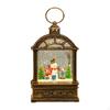 Christmas Snow Globe Lantern Lamp Handmade Home Decoration Music Box for Table Centerpiece