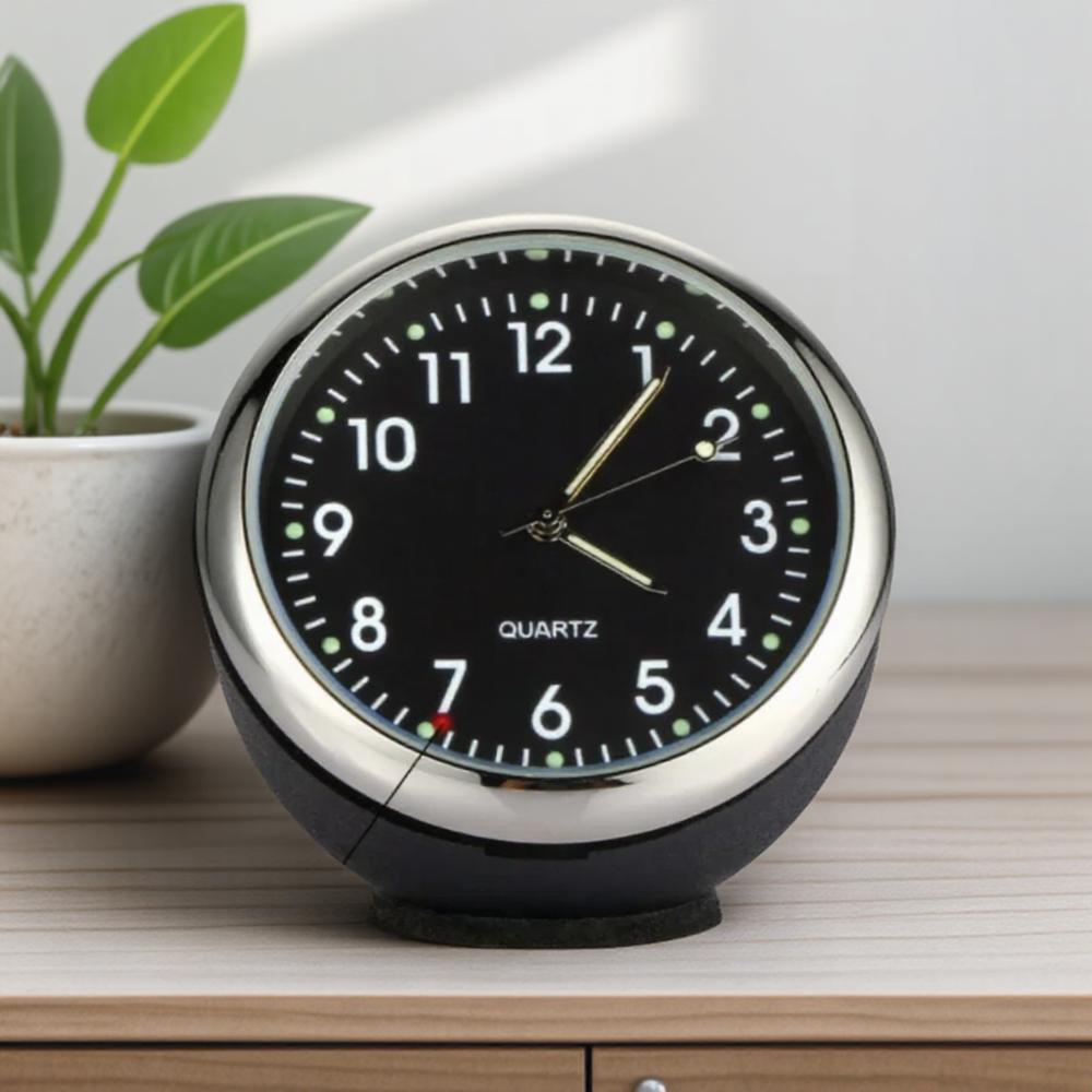 Universal 40mm Car Clock Electronic Quartz Watch Dashboard Decoration Air Vent Accessories for Vehicles