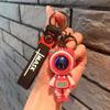 Cartoon Lightning Bear Car Keychain Pendant Bag Astronaut Key Holder Keyfob Key Chain Delicate Key Chain for Girls Couple Gifts Key Ring
