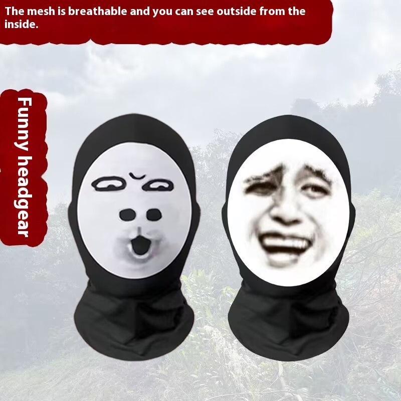 1/2Pcs Bandana Tube Neckchief Gaiter Printed Headgear Cover Head Scarf Headband Funny 3D Seamless Magic Celebrity Face Mask