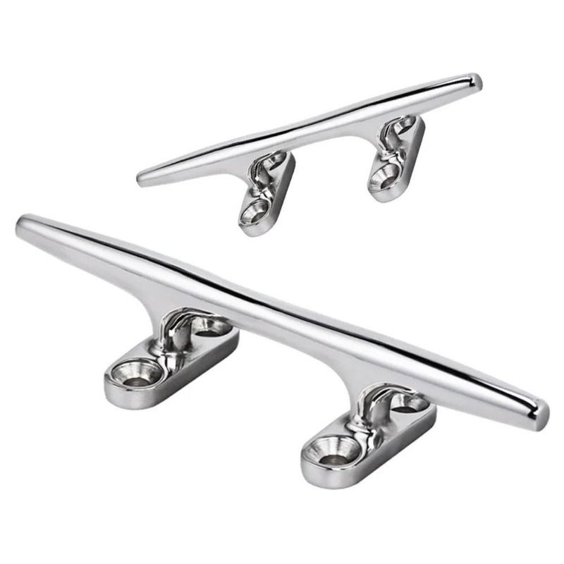 316 Stainless Steel Boat Dock Cleat 4/5/6/8/10/12 Inch Heavy Duty Marine Rope Cleat Durable Silver