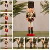 Handicraft Soldier Doll Vintage Handcraft Figurine Puppet Christmas Nutcracker  Office Decor