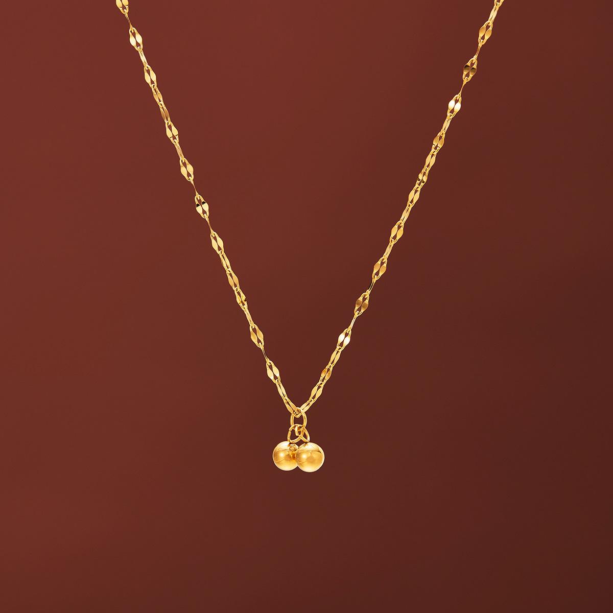 Титановая сталь Вишневая ключица Гипоаллергенное ожерелье