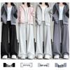 Women's 2024 Winter Fleece-Lined American Style Sweatpants - Slimming Loose Fit, Straight & Wide Leg Joggers