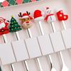 6 Count Christmas Flatware Set Spoons and Forks for Celebrations Beverages Desserts