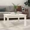 Day and Night - Day and Night Solid White Pine Wood Coffee Table 55x55x30 Cm