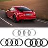 G5 ABS Car logo Front Grill Rear Bumper Tail Trunk Emblem For QQ4 Sline A3 A1 A4 A6 B8 A5 B9 B6 B7 C7 A7 A8 Auto Styling Accessory