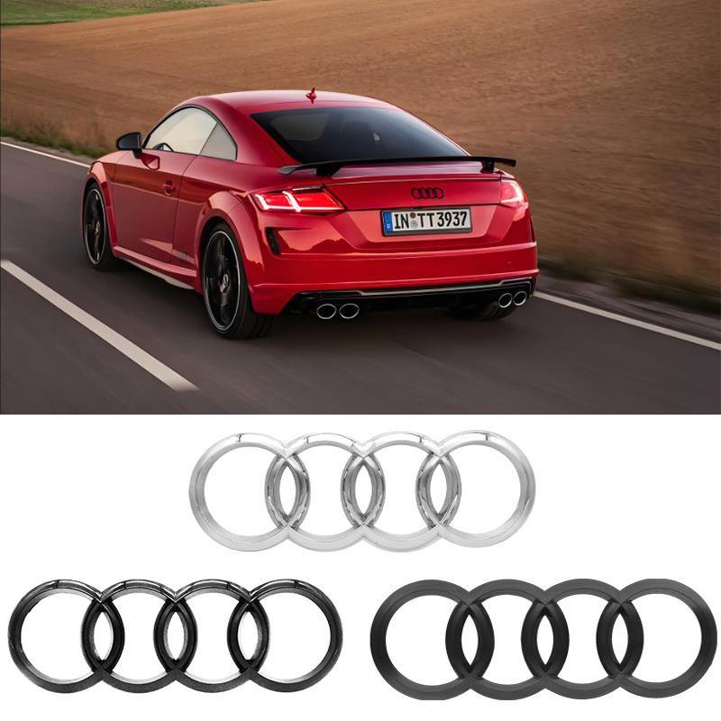 G5 ABS Car logo Front Grill Rear Bumper Tail Trunk Emblem For QQ4 Sline A3 A1 A4 A6 B8 A5 B9 B6 B7 C7 A7 A8 Auto Styling Accessory
