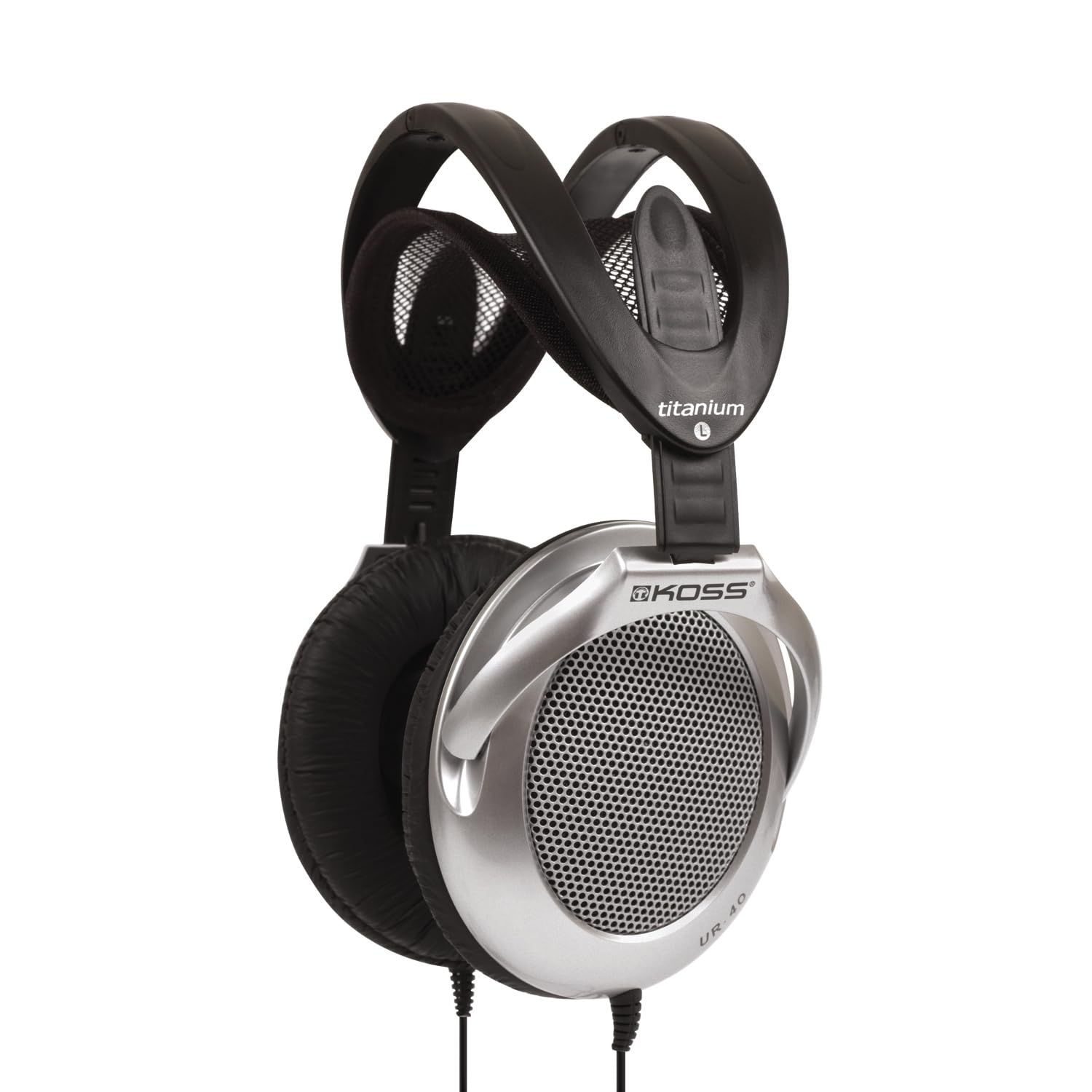 

Koss UR40 Lightweight Stereo Headphones for MP3 and Smartphone Silver Over-Ear iPod, iPhone, - [item]