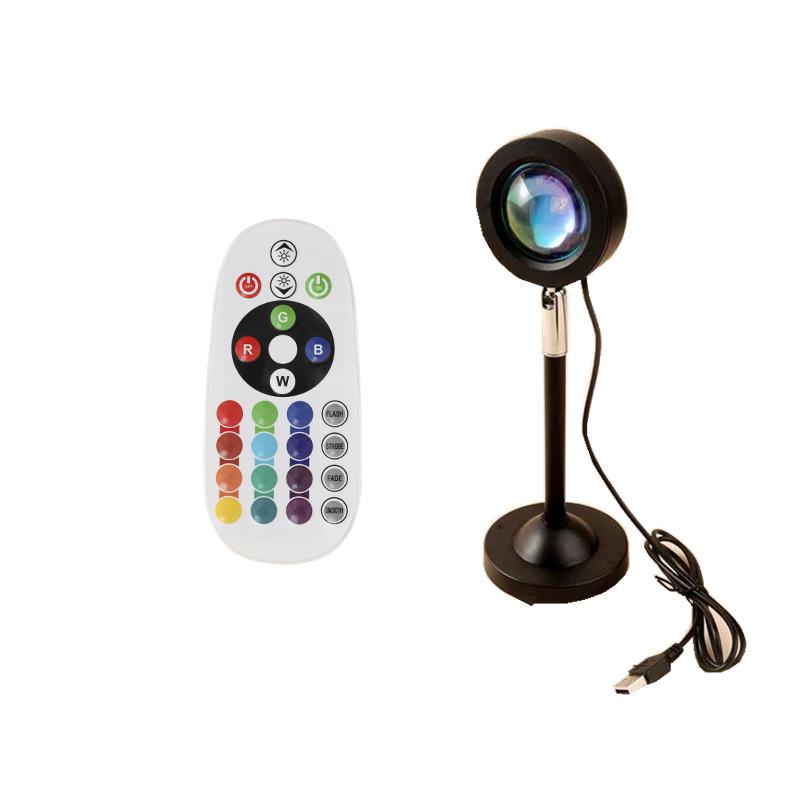 Sunset Light PROJECTOR USB 16 Color Changing Projector Floor lamp Night Light 360 Degrees Rotating  Decoration Decoration