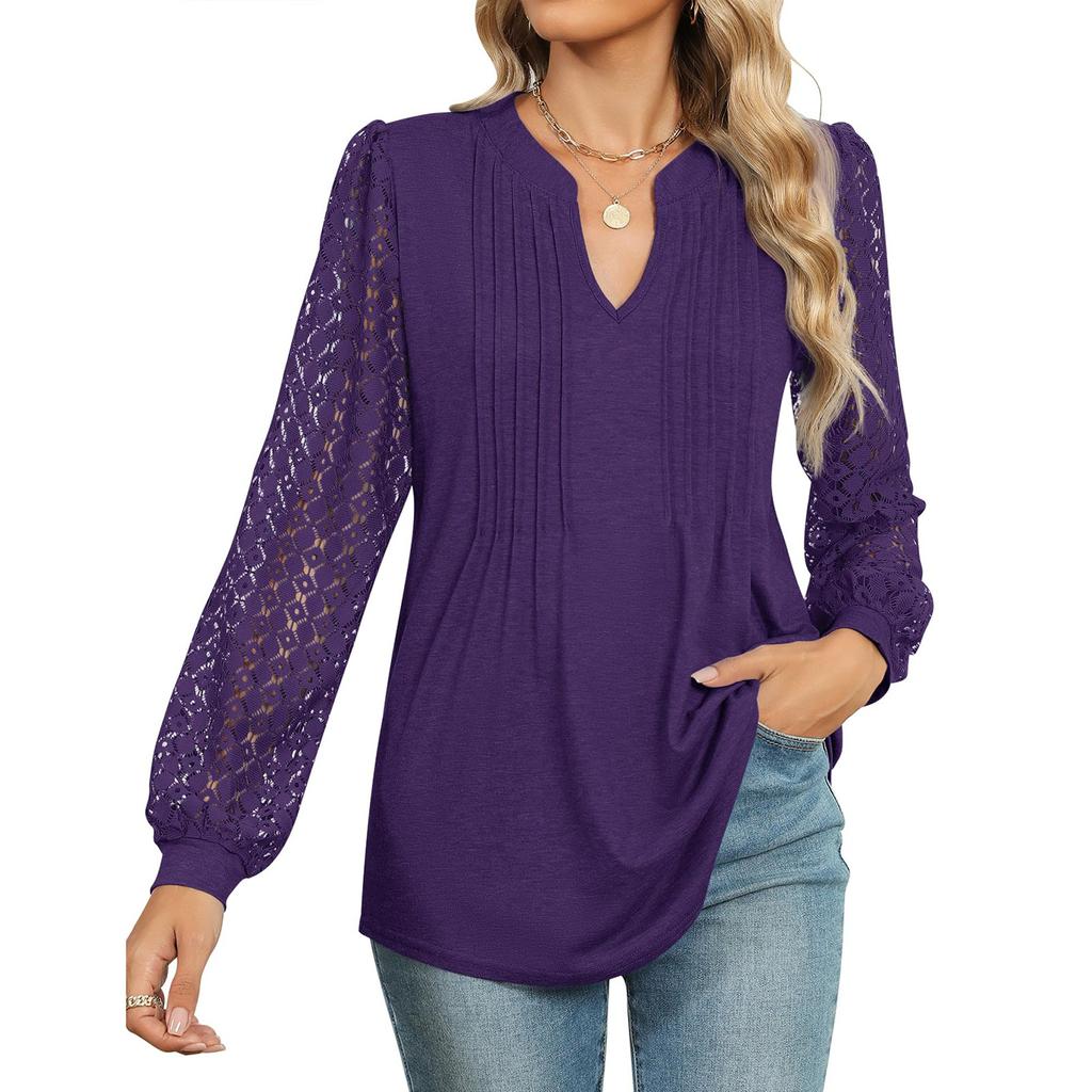 Hauts pour femmes, chemises habillées décontractées à manches longues, t-shirts