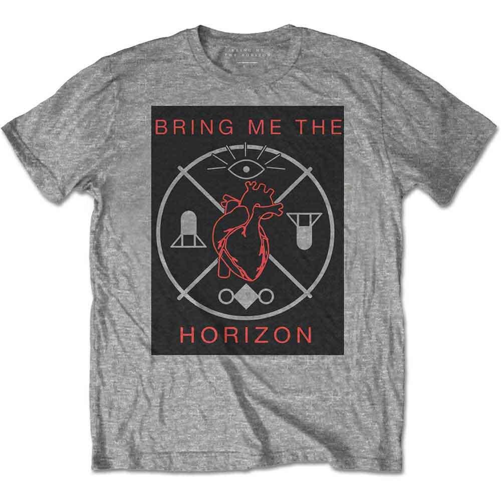 Bring Me The Horizon Heart  Symbols T-Shirt Grey New Unisex T-Shirt XXXXL