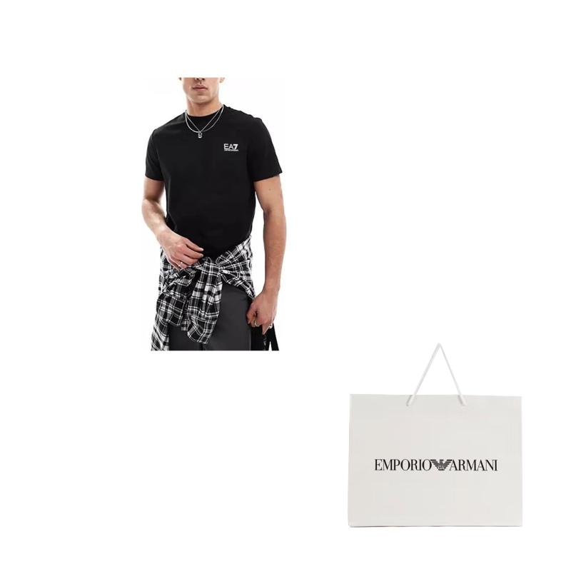 Emporio Armani EA7 T Shirt Men's Black 8NPT18-PJ02Z-1200