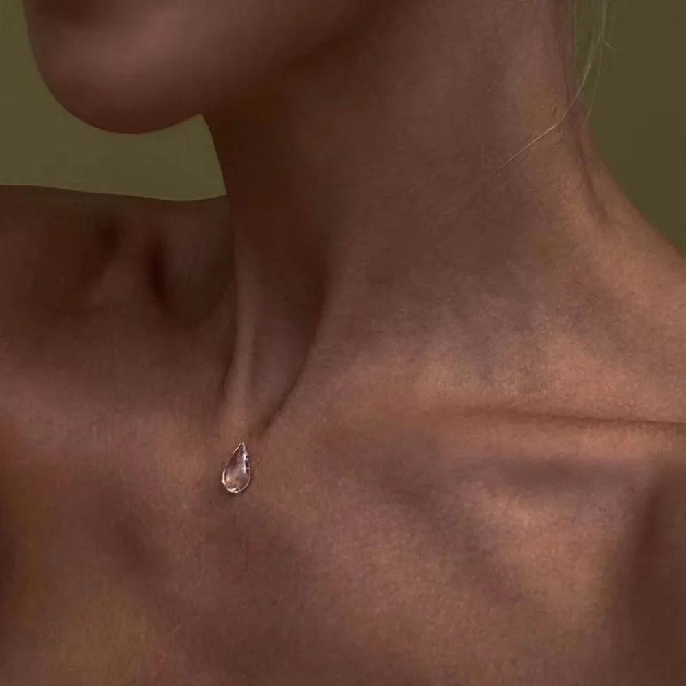 Exquisite Bead Clavicle Chain Women Chic Hand Chain Early Morning Dewdrop Earrings Vintage Tassel Ice Clear Glass Bracelet