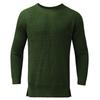 Herren einfarbiger langärmliger Rundhals-Pullover, Strickpullover, Herren Streifenpullover