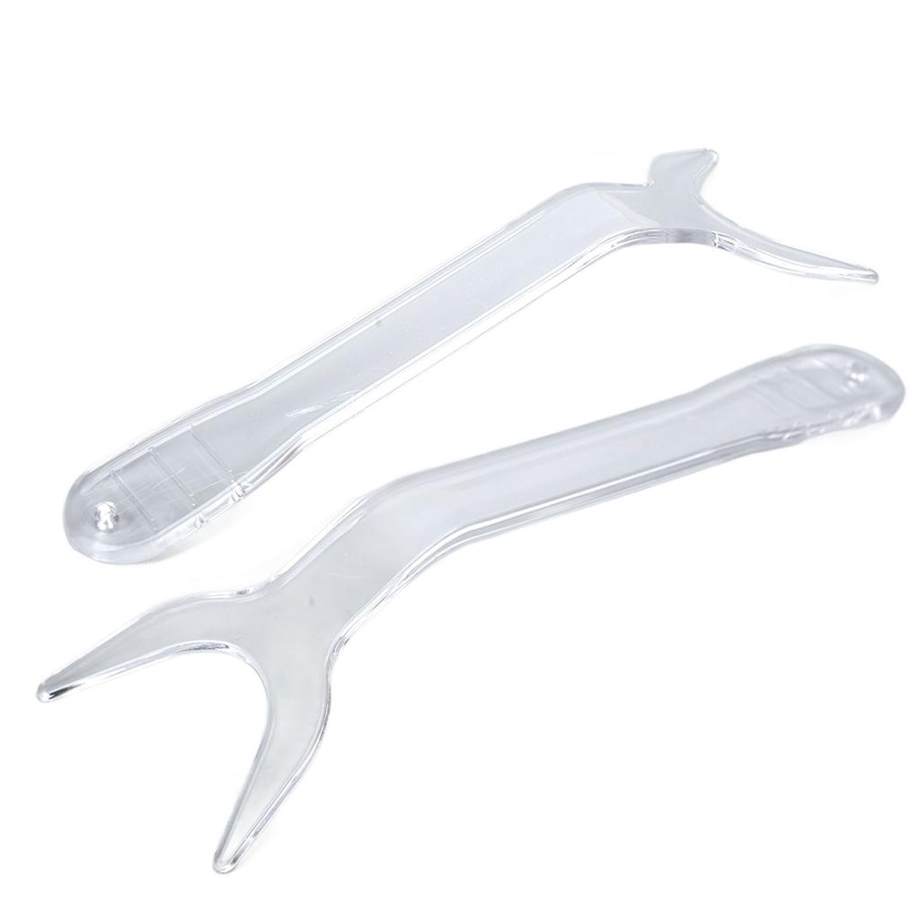 10pcs Dental Mouth Opener T Shaped Clear Observation Intraoral Lip Retractor for Children Small Size