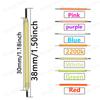 10-900pcs LED Filament 38mm 3V 2200k Warm White Pink Red Blue Green Purple Edison Light Bulb DIY Home Lighting Light Source