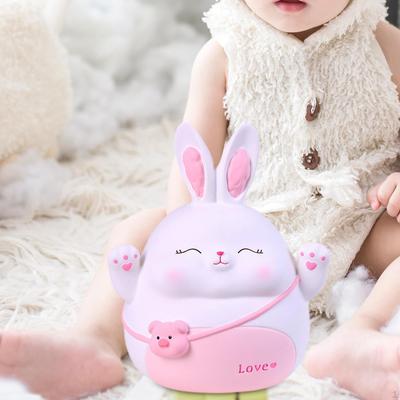 Money Bank Animal Bunny Statue Case for Nursery Toddler