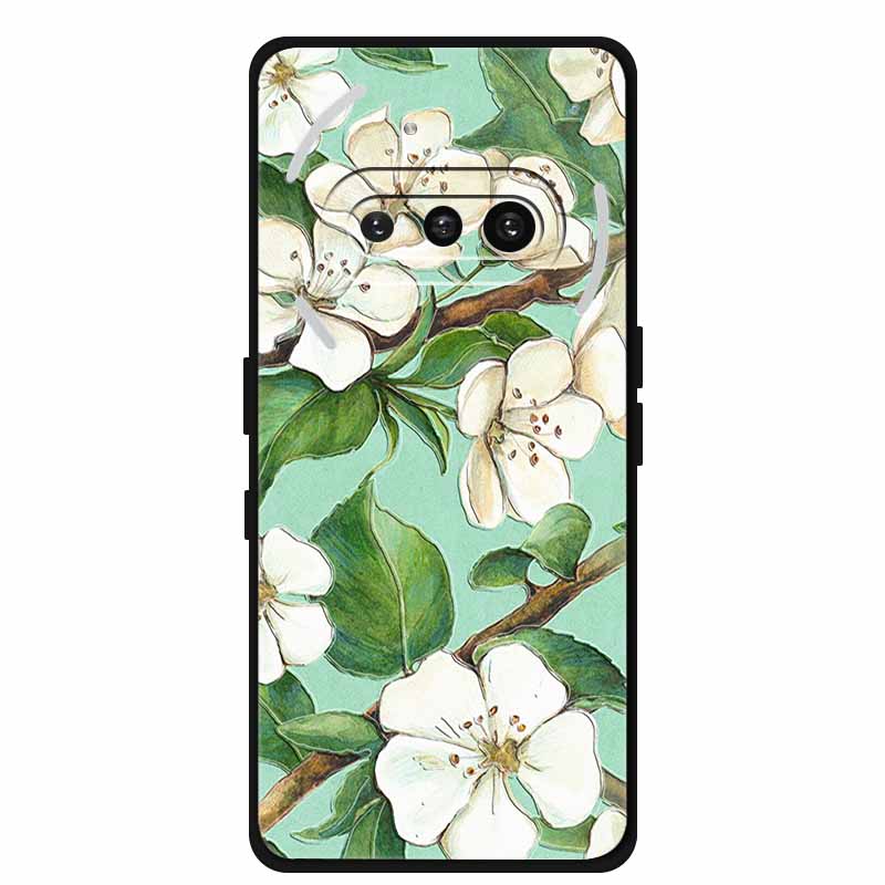 For Nothing Phone (3a) Case 3D Relief Flower Emboss Black Silicone Funda For Nothing Phone 3A A059 3D Back Cover Cartoon Bumper