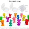5/10pcs Mini Suction Cup Doll with Box Silicone Children Funny Toys Colorful Cute Cartoon Monsters Adsorbed On the Desktop TMZ