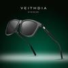 VEITHDIA zīmola Saulesbrilles Unisex Retro Aluminum+TR90 Saulesbrilles Polarized Lens Vintage Eyewear Saulesbrilles Vīriešiem/Sievietēm 6108