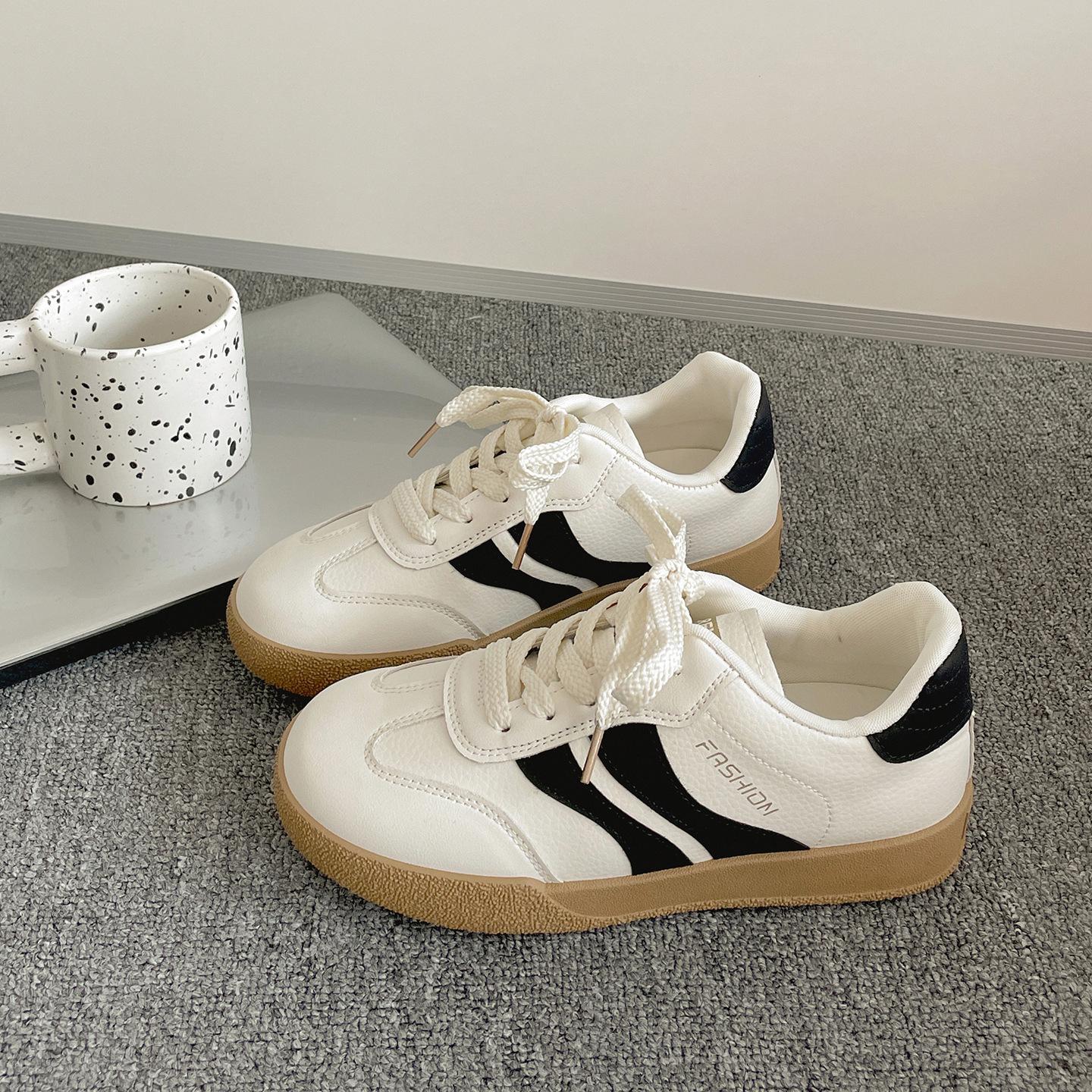 

Queen Fan thin thick-soled white shoes women s 2025 new summer skirt casual low-top soft baseplate shoes 35 чёрный