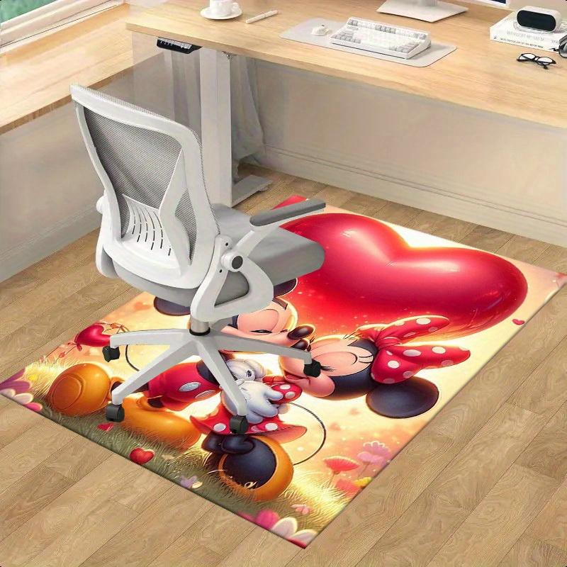 1pc,"Mickey & Minnie Mouse Romantic Valentine's Day Home Decor Rug - Perfect for Living Room, Office Desk Mat, Outdoor Carpet Gift Idea"H067
