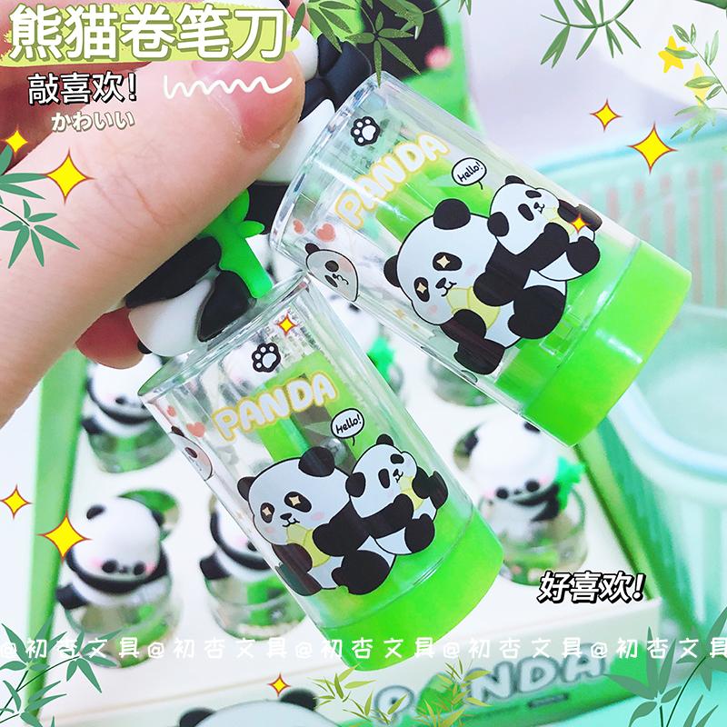 Niedlicher Panda-Anspitzer Für Bleistifte Kreativer Artikel Zurück zur Schule Kawaii Schreibwaren Schulbedarf Zubehör schreibwaren