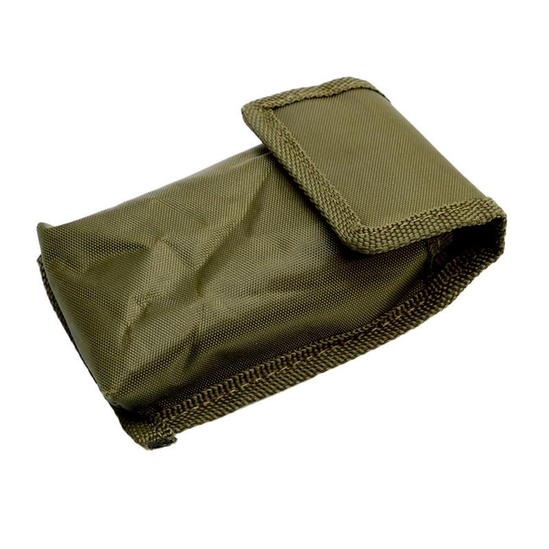 Stainless Steel Portable Folding Cutlery Set Fork Knife With Green Pouch Survival Camping Bag Outdoor Cutlery Container New