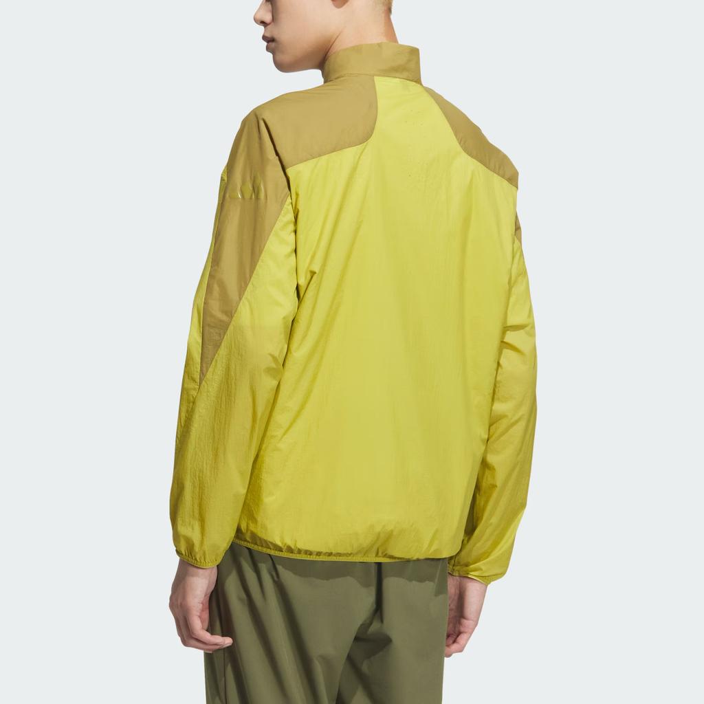 Adidas City Escape Super Light Logo Sports Color Block Breathable Long Sleeve Jacket Men Jackets Pulse-Olive-Green JZ8423