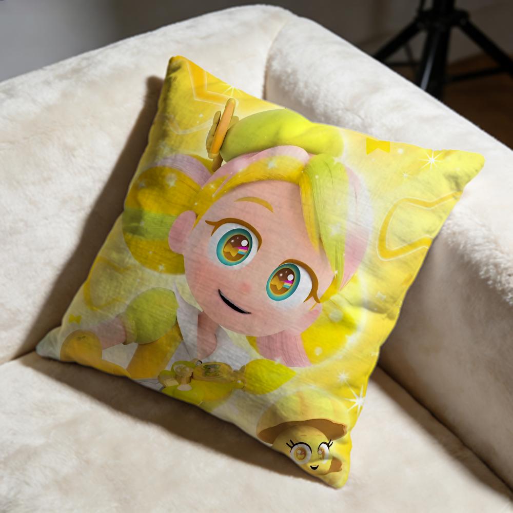 Hot RRainbow Bubblegemed Cushion Cover Soft Decorative Pillow Case Suitable for Bedroom Sofa Car Travel Use