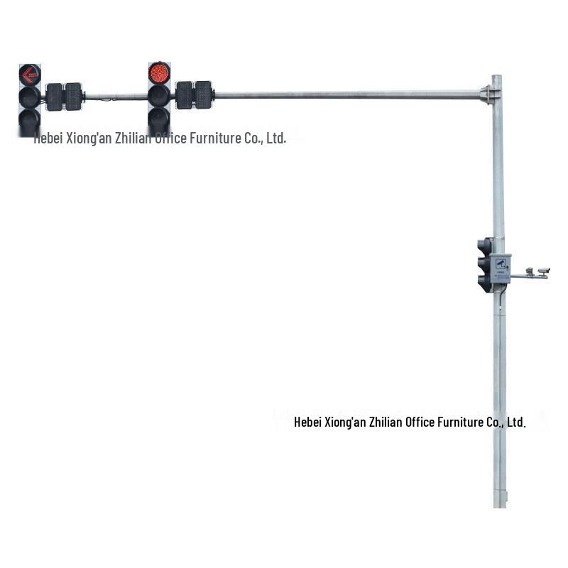 L-Shaped Traffic Signal Pole 6m/7m for Road Intersection Safety