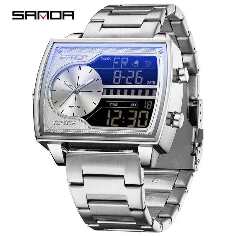Outdoor sports watch student fashion multi-function electronic watch luminous Korean style personalized men's and women's electronic watch