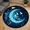 1pc Moon Night Round Chair Mat Office Area Rug - Non-Slip, Floor Mat for Office, Bedroom, Ideal Home Decor Gift P0105013