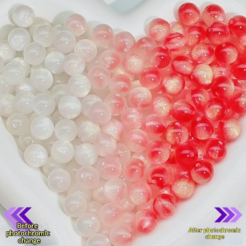 10Pcs 10mm UV Reactive Cat Eye Resin Beads Vibrant Color for DIY Necklace Bracelet Earring Handmade Jewelry Crafts
