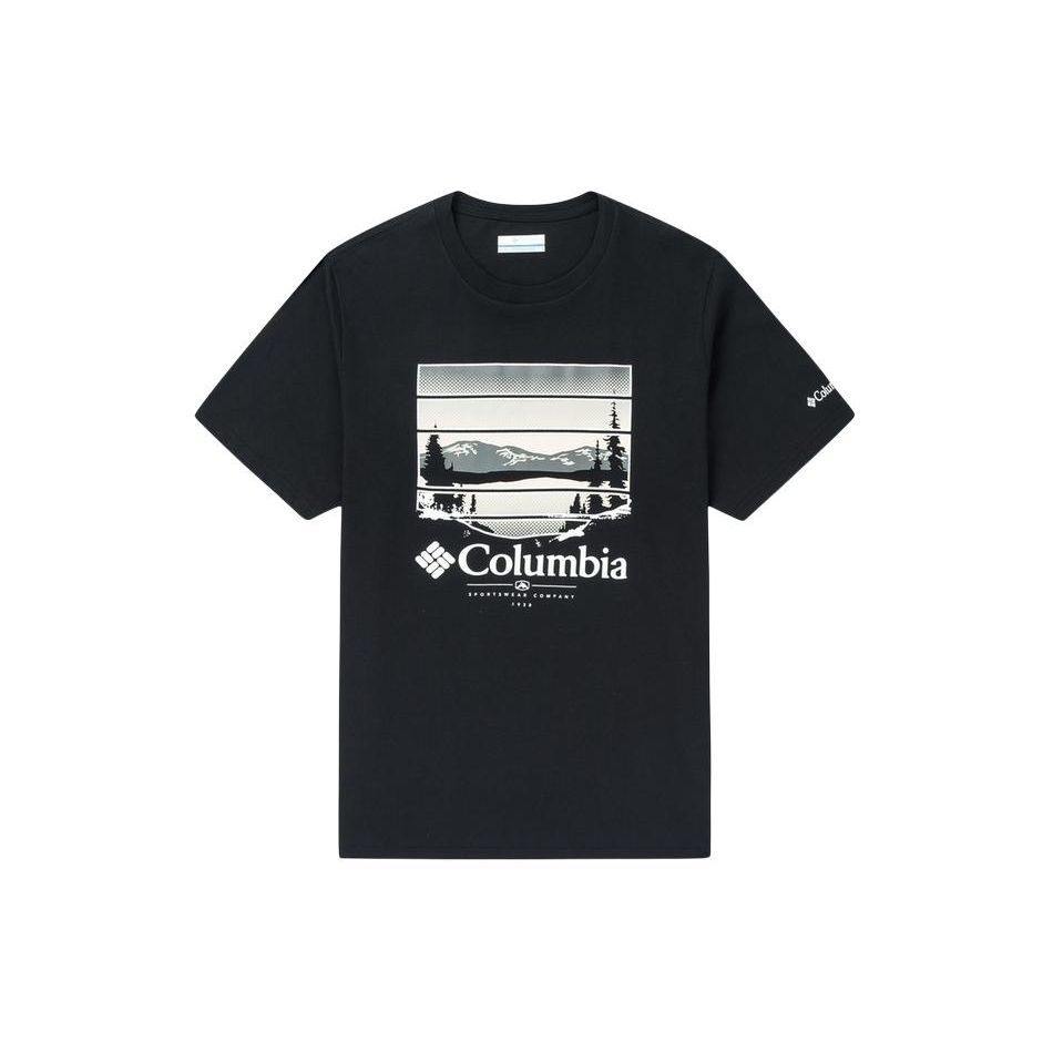 Columbia Letter Logo Printed Sports Casual