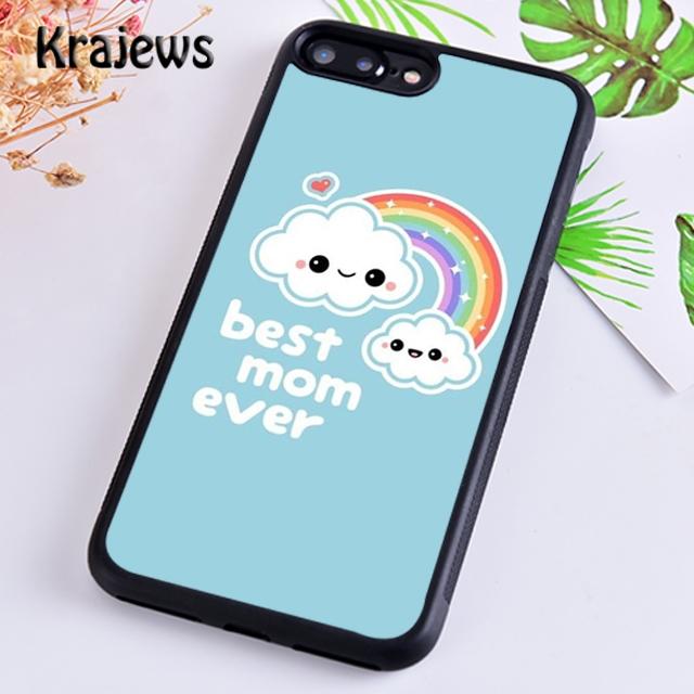 Krajews Best Mom ever In The World Phone Case Cover For iPhone 17 Air 16 15 14 plus 11 12 13 pro max coque Fundas