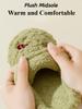 Cotton slippers, indoor home furnishing, non-slip, thick-soled, warm, feces-feeling plush slippers
