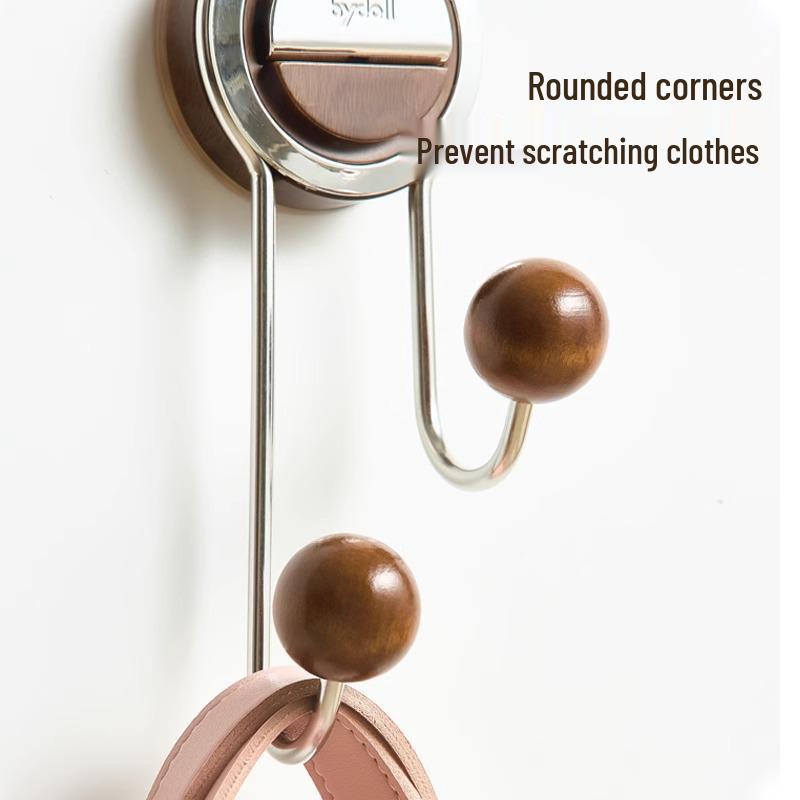 Strong Load-Bearing Suction Cup Wall Hook for No-Drill Bathroom & Door Hanging