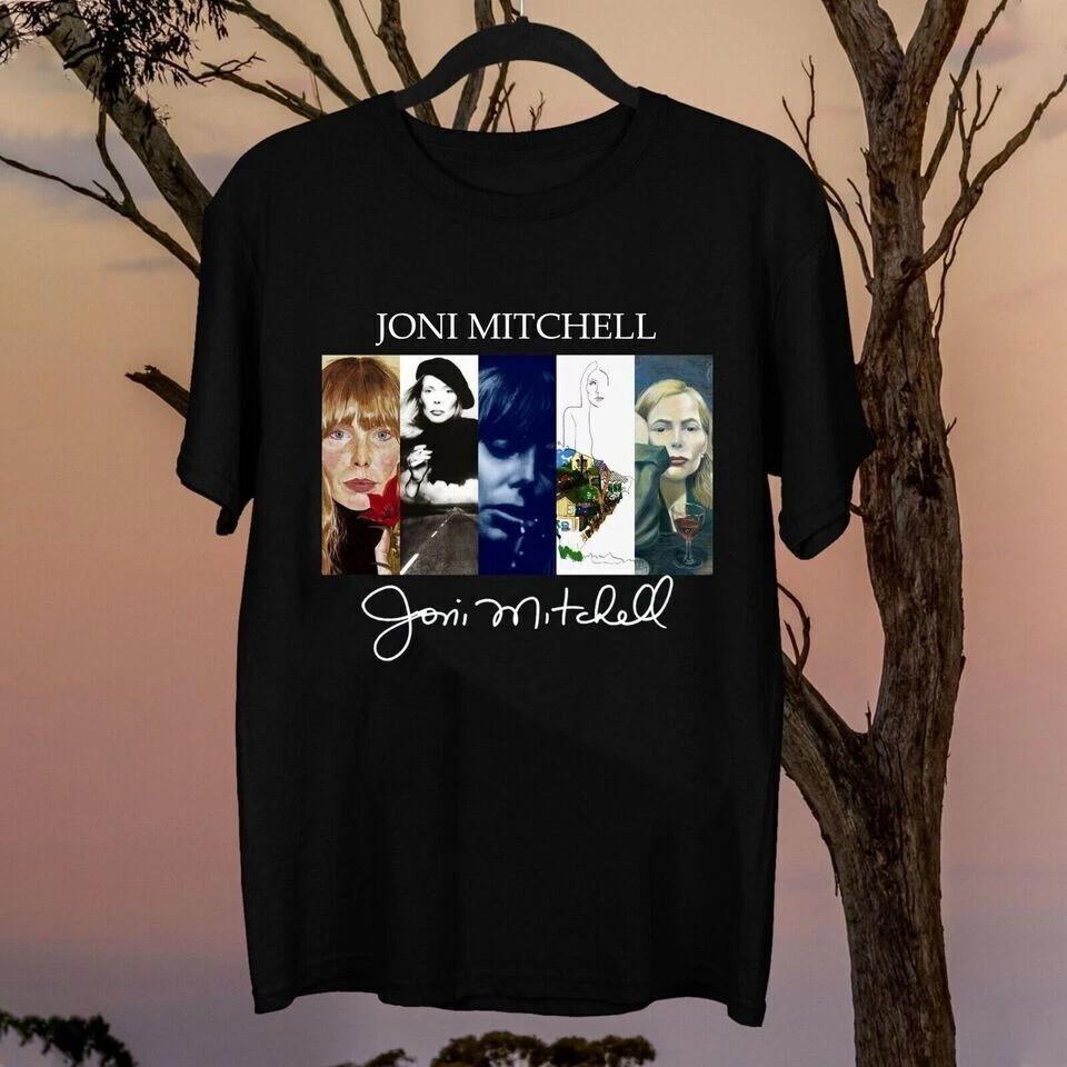 Joni Mitchell Albums Gift For Fan Cotton  Full Size S-5XL Unisex T-Shirt L