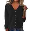 Women Casual Long Sleeve Knit Cardigan Loose Fit Fashion Top Jacket