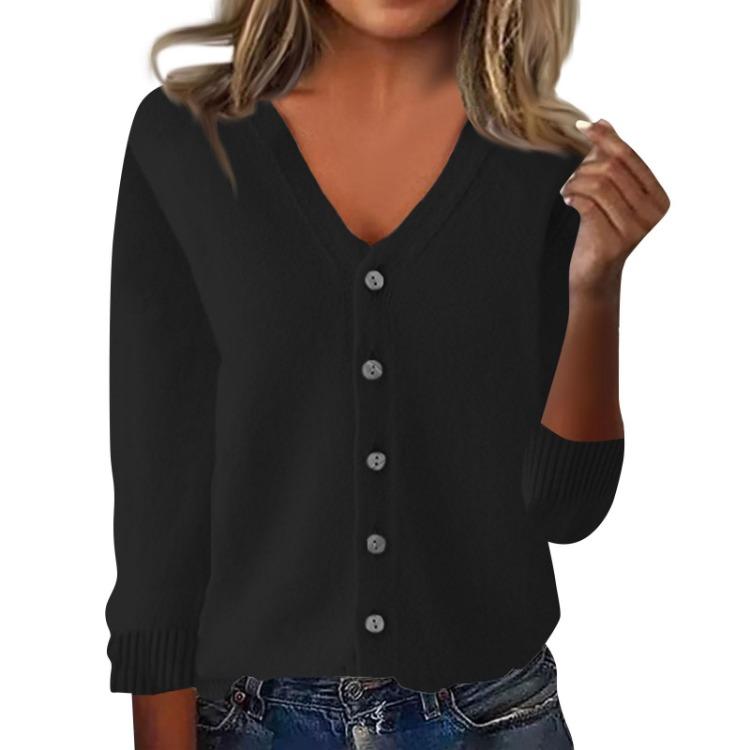 Women Casual Long Sleeve Knit Cardigan Loose Fit Fashion Top Jacket