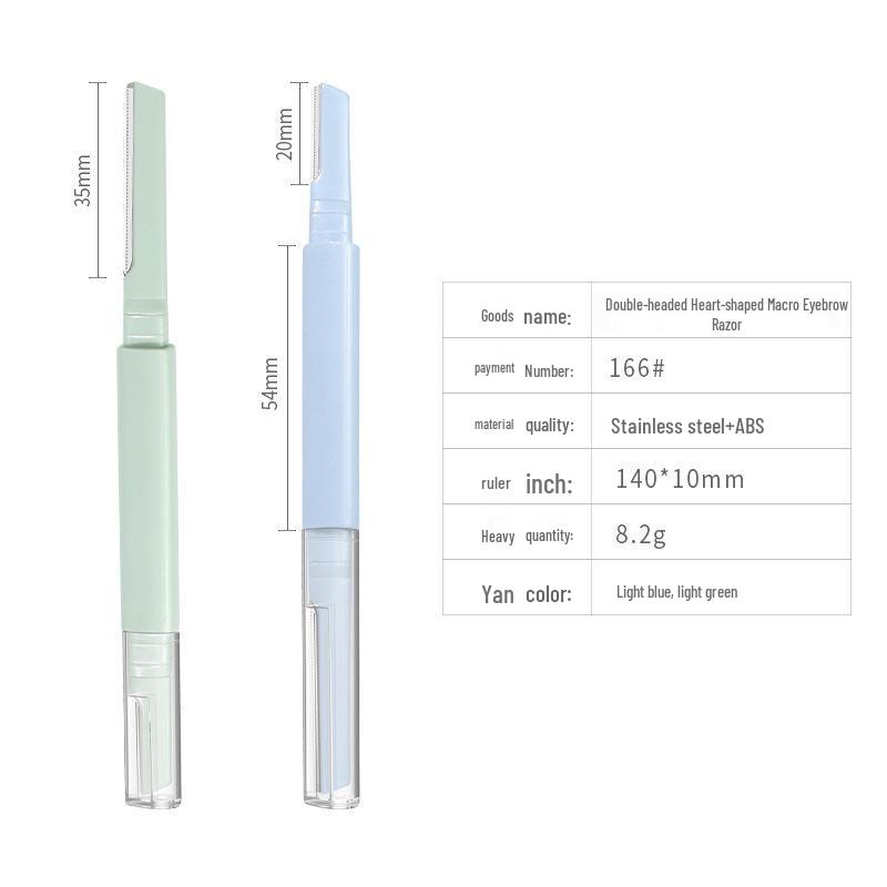 Wu Fu Dual-Headed Eyebrow Trimmer: Anti-Scratch, Beginner-Friendly & Unisex