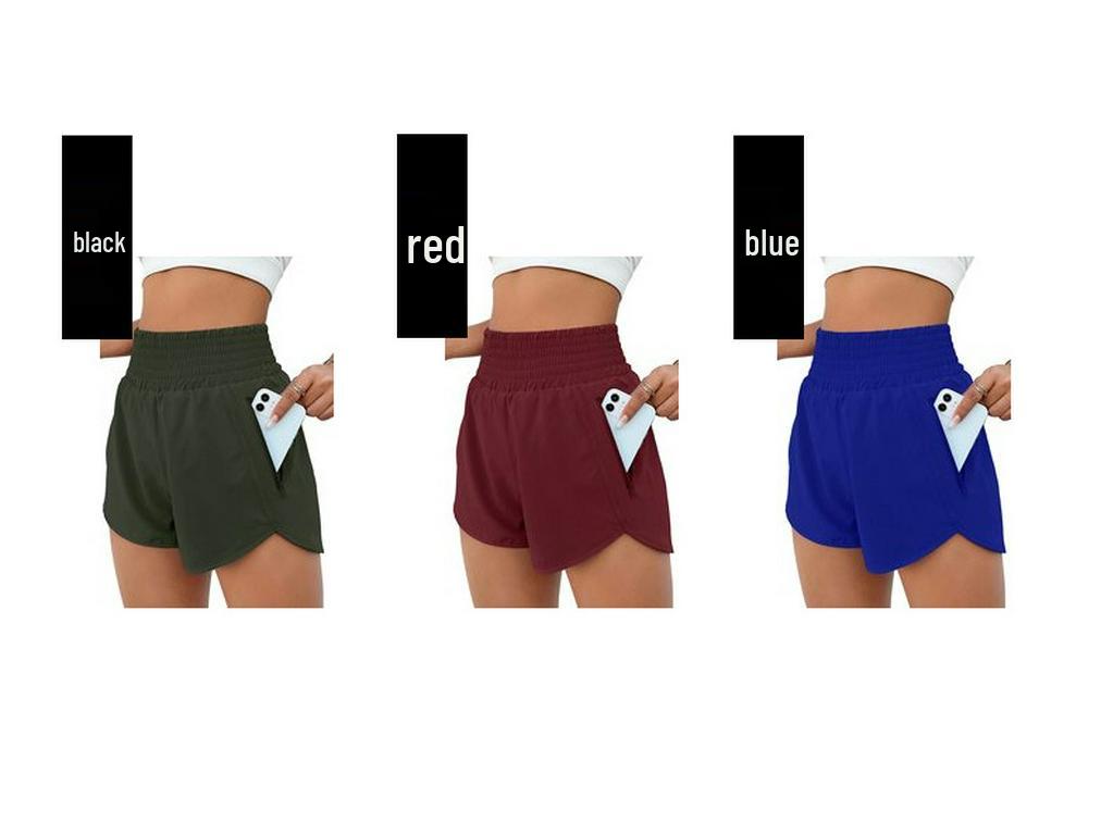New Hot-Selling European Style High-Waisted Casual Yoga Running Shorts