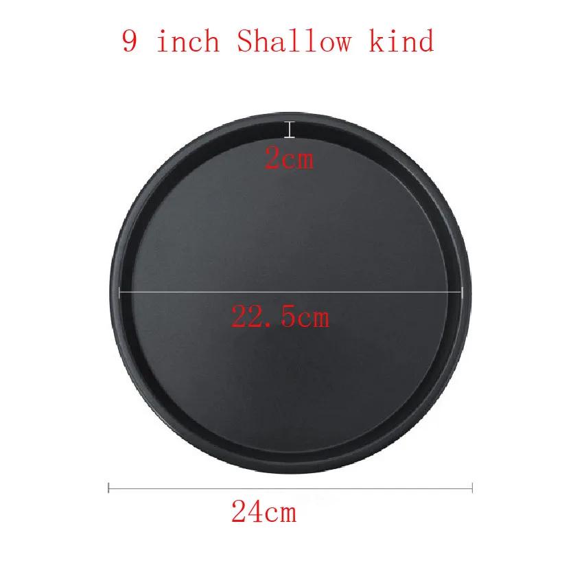 6 To 12inch Premium Non-Stick Pizza Pan Bakeware Carbon Steel Pizza Plate Round Deep Dish Pizza Pan Tray Mold Mould Baking Tools
