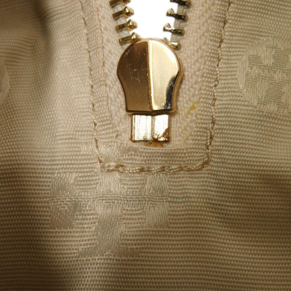 Used Thea Web Small Satchel 10833 84777 7922 Calfskin Tassel 3-Way Shoulder Bag with Double T Logo Ivory Women's from